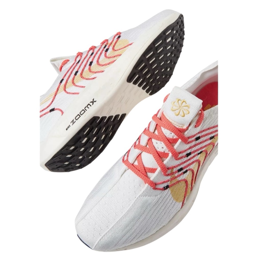 Nike Pegasus Turbo ZoomX Next Nature White/Salmon with Yellow Swoosh